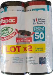 Alfapac Coulissac Lien élastique Lot de 2 50L thumbs 250px