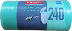 Alfapac Doublure pour Bac roulant 240L thumbs 250px