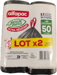 Lien coulissant Ultra résistant lot de 2 rouleaux 50L 