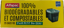 Alfapac Sacs à poignées Biodégradable et Compostable 10L thumbs 250px