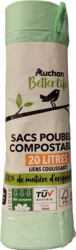 Auchan Lien coulissant Biodégradable 20L thumbs 250px