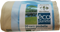 Biodégradable 10L Rouleau avec emballage