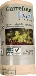 Carrefour Poignées à nouer Biodégradable 30L thumbs 250px