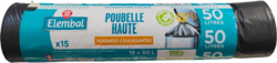 Lien coulissant Poubelle haute 50L 