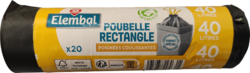 Elembal Lien coulissant Poubelle rectangle 40L thumbs 250px