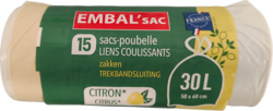 Embal'Sac Lien coulissant senteur citron 30L thumbs 250px