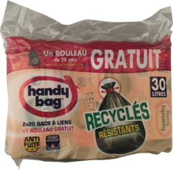 Handy bag Lien classique Recyclé lot de 3 rouleaux dont 1 offert 30L thumbs 250px