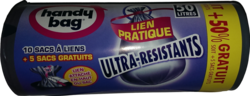 Ultra résistant + 5 sacs gratuits 50L 