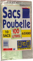 Sacs poubelle Vert 100L 