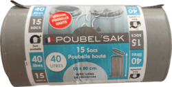 Lien classique Poubelle haute 40L 